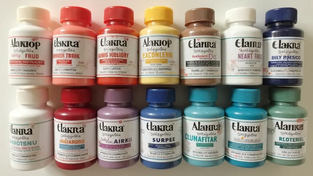Selection of enamel paints