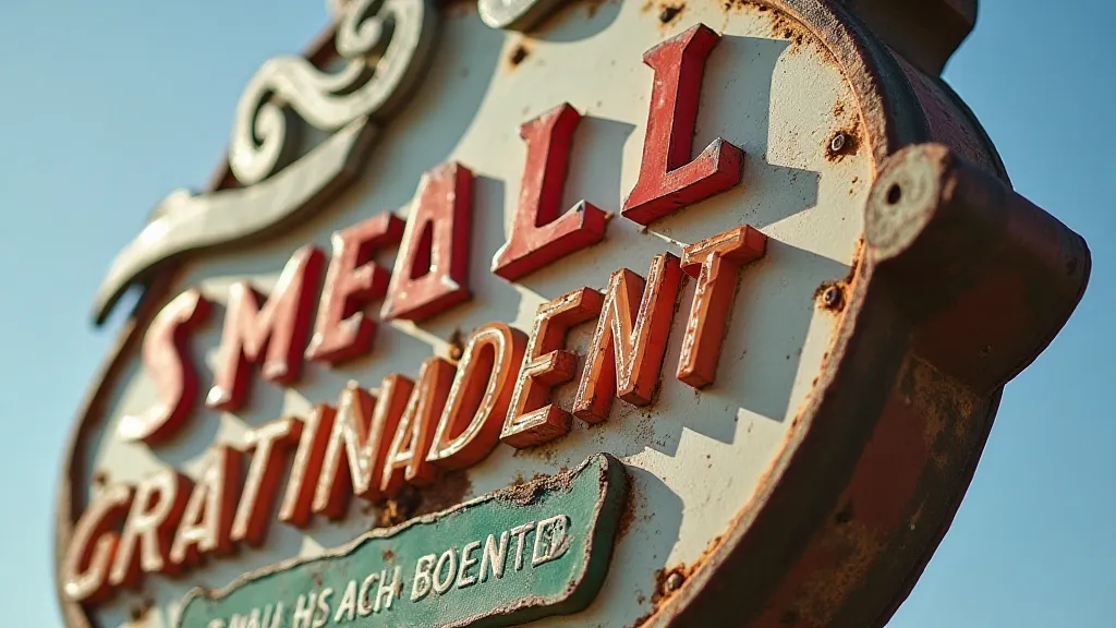 A vintage gas sign from a smaller, regional brand.