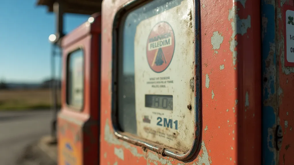 Vintage Sinclair sign showing aging and wear.