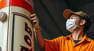 Dealing with Lead Paint on Vintage Gas Signs: Safety Precautions